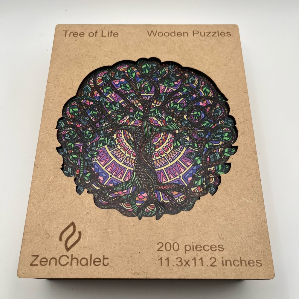 Vibrant‎ Zen Chalet Tree of Life Wooden Jigsaw Puzzle